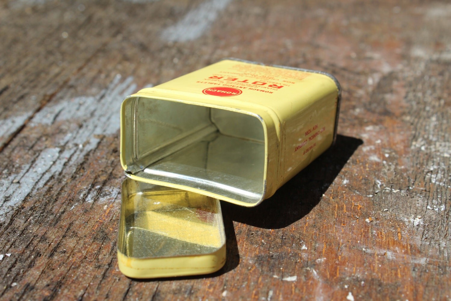 Medical Tin Roter Tin Box Vintage Tin Metal Tin Dutch