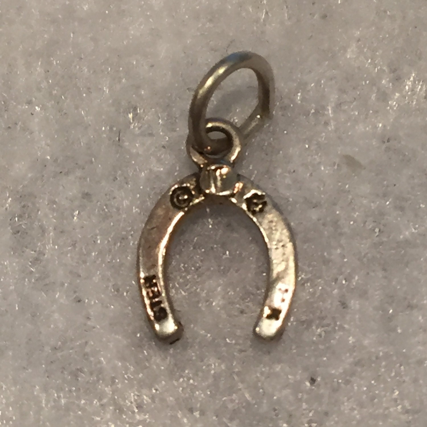 Sterling Horseshoe Charm CA 1960's Item CH333 from CaseysMelange on