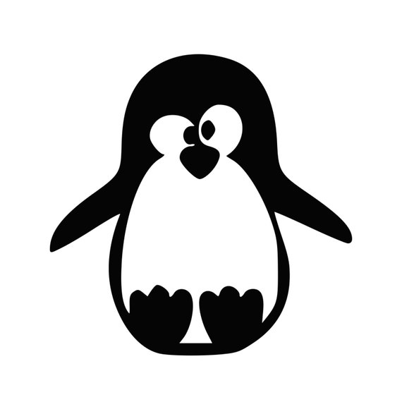 Cute Penguin Vinyl Decal 0014