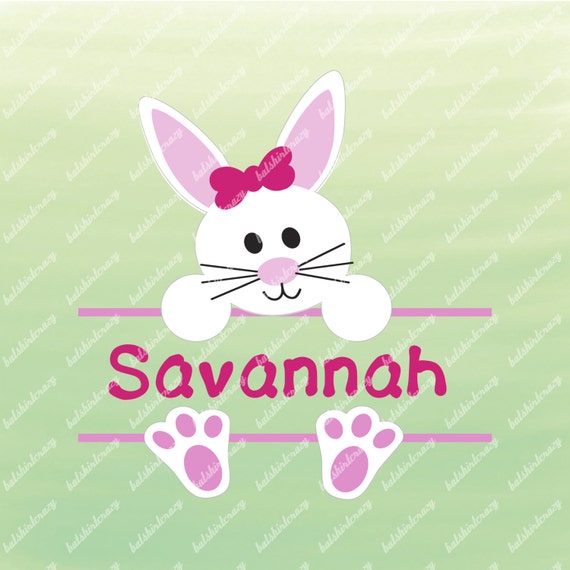 Download Bunny SVG for Easter Split Bunny Design Cute Easter Shirt