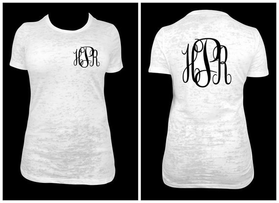 t shirt with initials