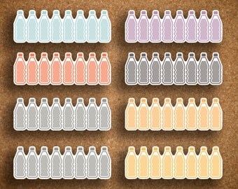 Inkwell Press Daily Hydration, Water Intake Habit Tracker Planner Sticker IWP-DCDH1