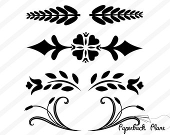monogram frame SVG PNG Cut Files for use w