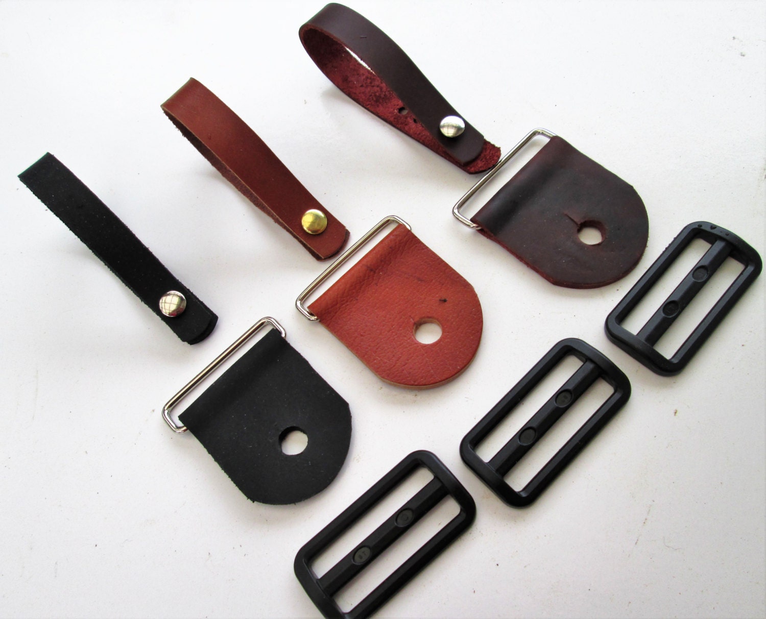 NEW Guitar Strap Kit Combo Leather Ends and by westcoastweave