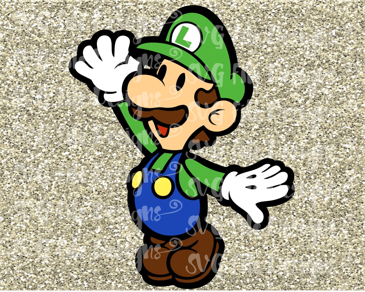 Download Super Mario Luigi / Nintendo Layered Cutting by SVGFileDesigns