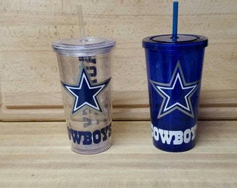 Dallas Cowboys Cup, Cowboys tumbler, Dallas cowboys personalized, cowboys gift, double wall tumbler, cowboys cup, football cups, NFL cup