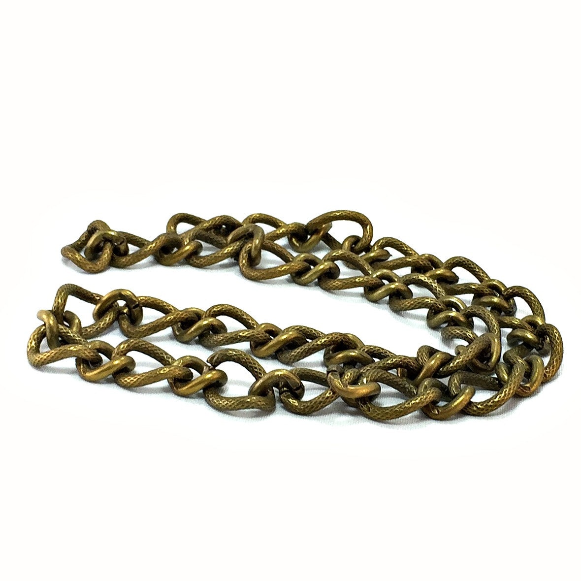 Antique Brass Curb Chain / Gunmetal Curb Chain / Large Curb