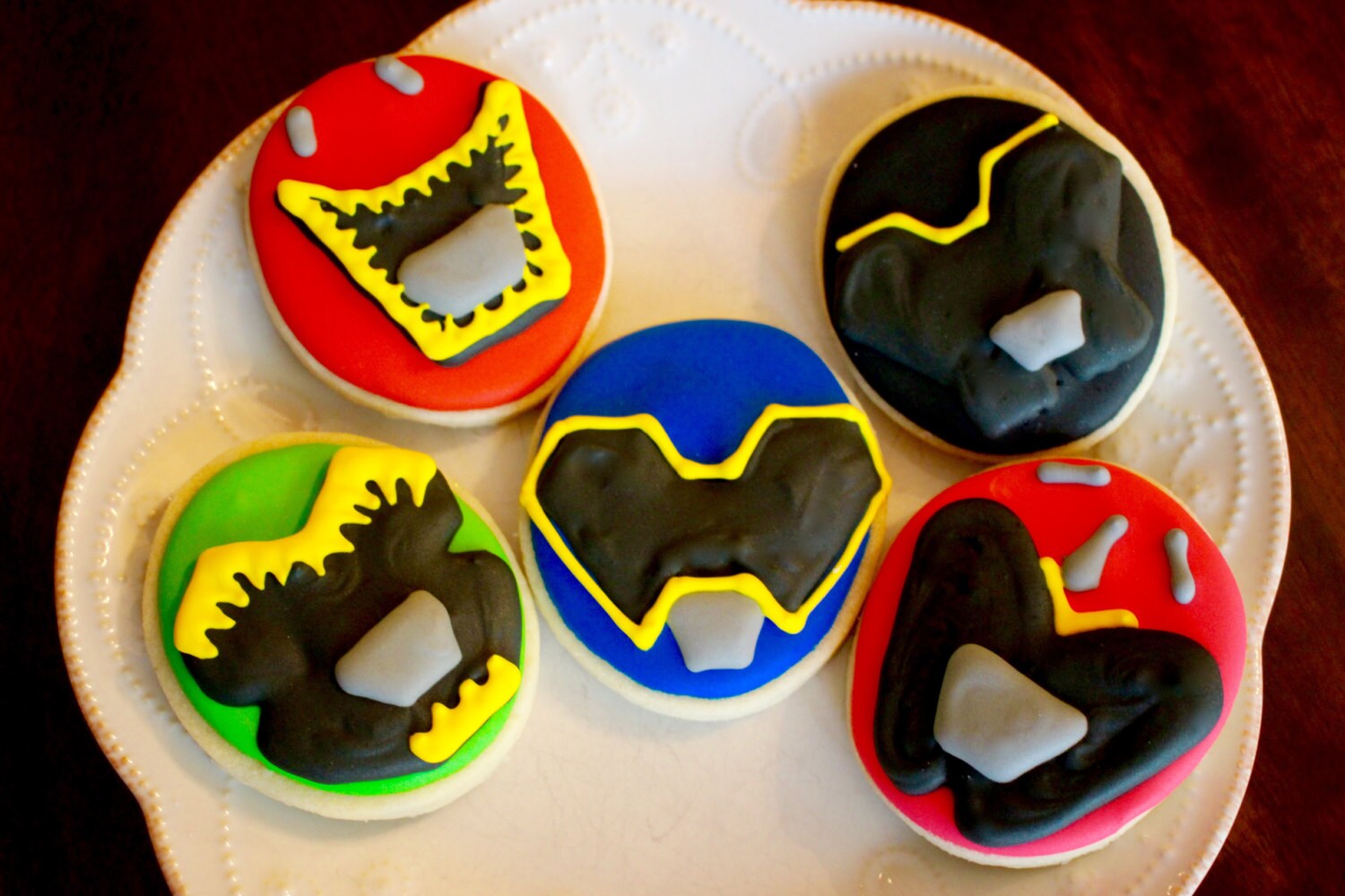 Power Ranger Dino Charge Inspired Party Sugar Cookies 1