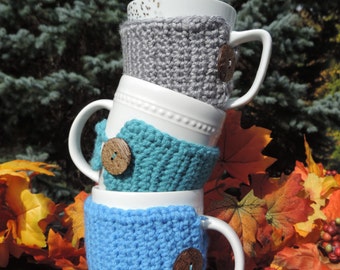 Crochet Mug Cozy - Crochet Coffee Cozy - Coffee Cozy - Coffee Gift - Coffee Cup Cozy - Reusable Coffee Cozy – Mug Cozy
