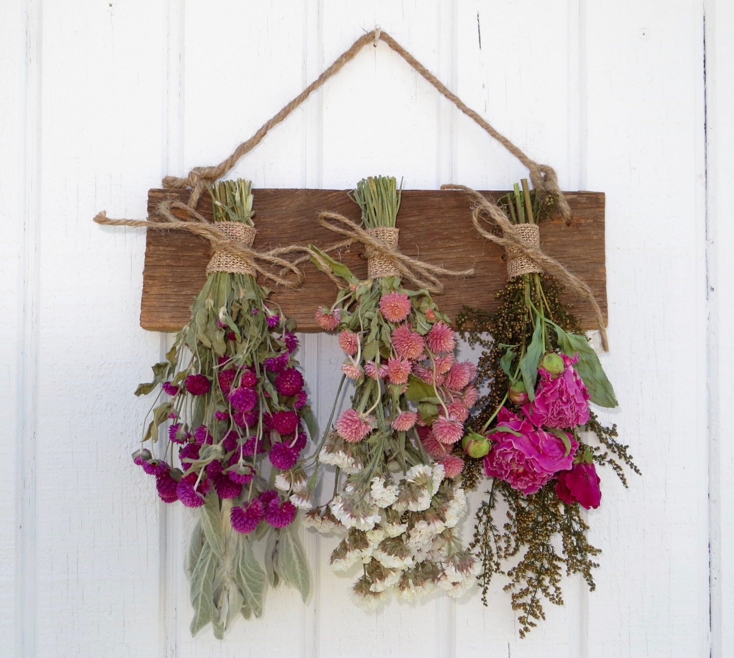 Flower Drying Rack Barn Board Flower Rack by CreationsByCarol13