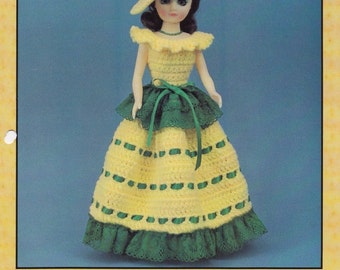 Paulette 15/" Fashion Doll Dress Crochet PATTERN//INSTRUCTIONS Leaflet