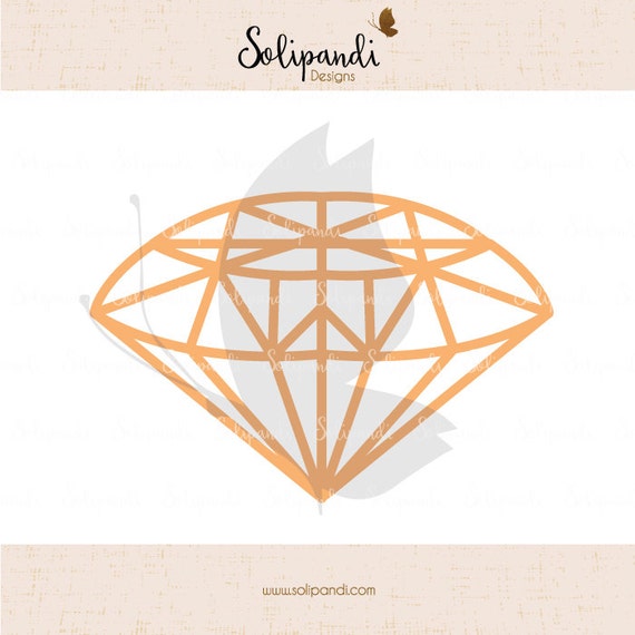 Download Diamond / Brilliant / Jewel / Rock SVG and DXF Cut Files for