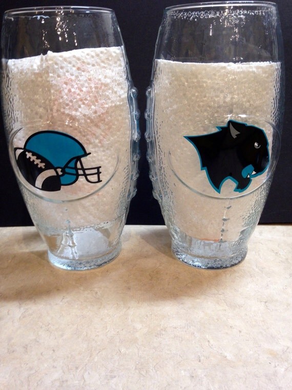 Football Beer Glasses Personalized For Sports Teams Superbowl