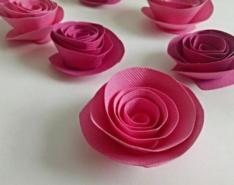 Spring Pink Paper Flowers, Spring Roses, Easter Decor