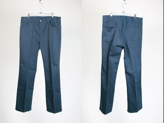 Vintage 1970's Blue JCPenney Work Pants Men's 38x34