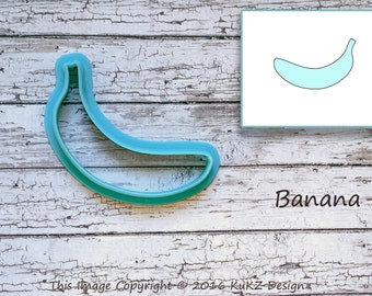 Banana cookie cutter / Fruit cookie cutter / Summer cookie cutter / Cookie cutters / fondant cutter