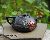 Art pottery teapot Ceramic teapot Teapot handpainted Glazed teapot Tea set Tea ceremony St Patricks day Black teapot Tea Kettle Gift Pottery Art pottery teapot Ceramic teapot Teapot handpainted Glazed teapot Tea set Tea ceremony St Patricks day Black teapot Tea Kettle Gift Pottery