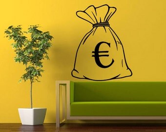 rvz357 Wall Vinyl Sticker Bedroom Decal Euro Bag Purse Sac