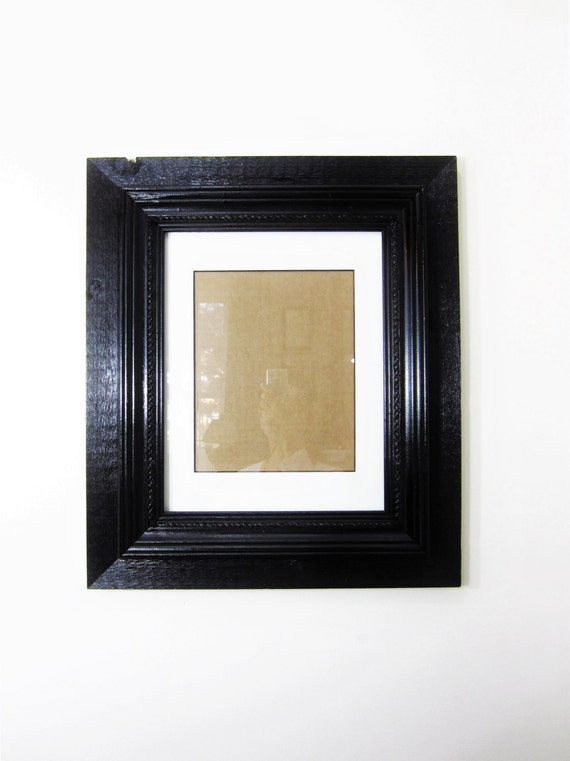 Items similar to Black Frame 11x14, Recycled/Salvaged Wood, High Gloss ...