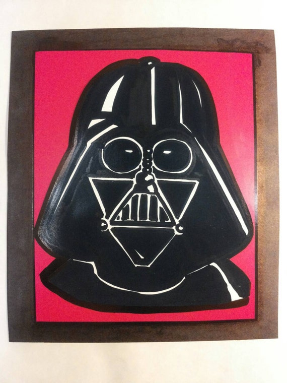 125 by 145 cm cutout illustration of Darth Vader by AnniCrafting