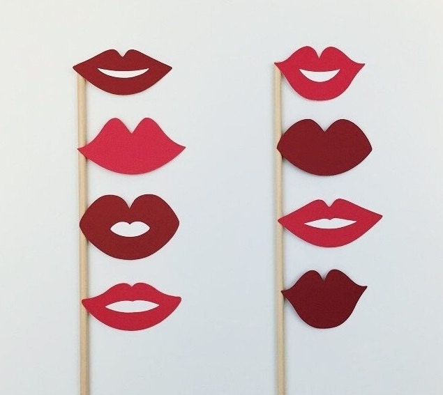 Lips Photo Booth Props Photobooth Props by RaiseYourProps
