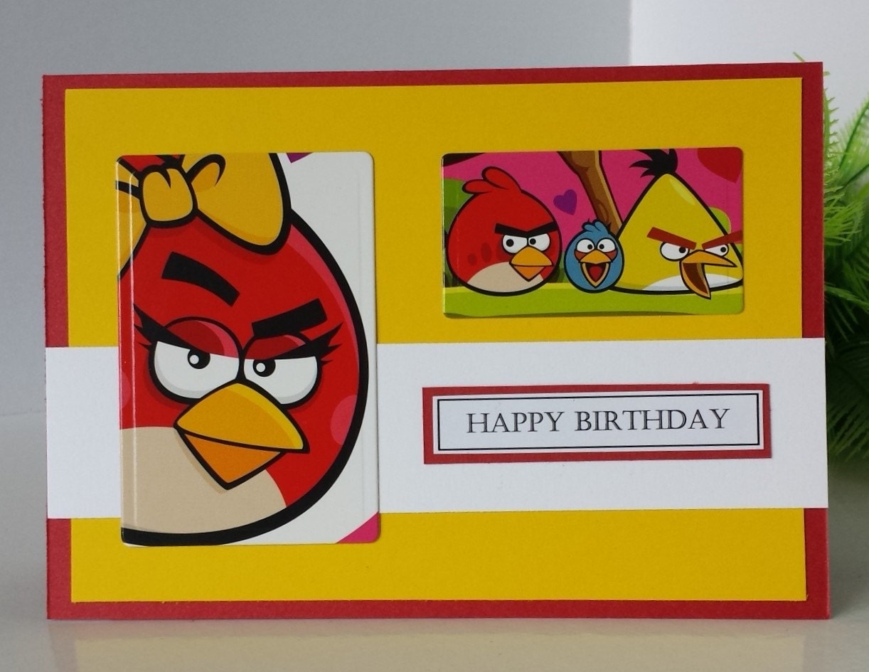 Angry Birds Birthday Card Happy Birthday Child Birthday