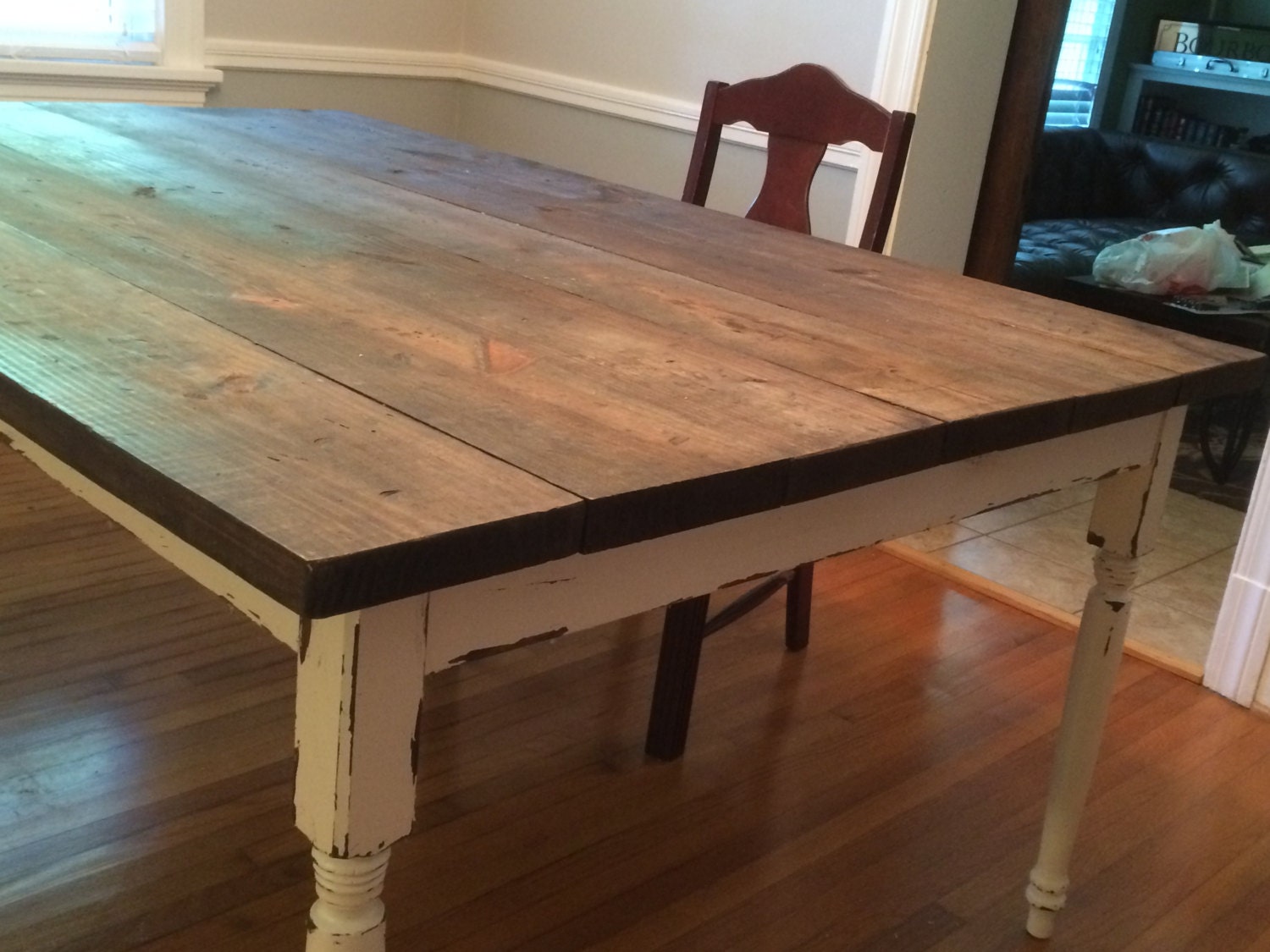 etsy farmhouse dining room table