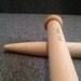Agujas grandes de tejer 20mm x 40 cm suministros para coser, agujas de madera pino pine wood agujas   lana, supplies crochet hooks knitting