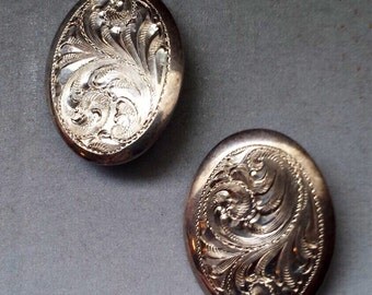 Sterling Silver .925 Ornate Earrings