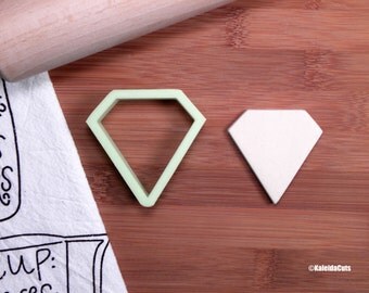 Diamond Cookie Cutter. Engagement Cookies. Wedding Cookie Cutter. 3D Printed. Bachelorette Party. Ring Cookies. Gem Cookie Cutter
