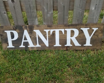 Large Pantry Sign|Rustic Pantry Sign|Farmhouse Pantry Sign|Kitchen Sign|Black White Pantry Sign|Kitchen Decor|Farmhouse Kitchen Decor|Pantry
