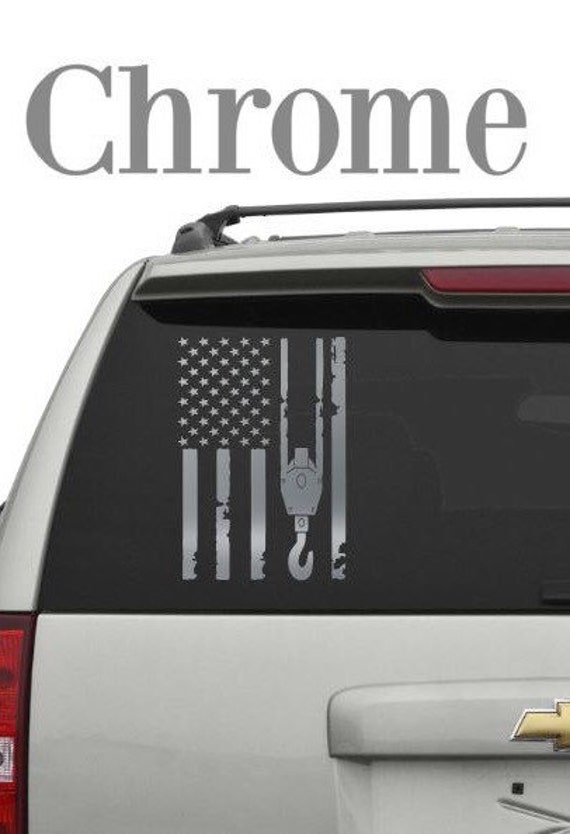 American Crane Operator flag decals American Crane Flag