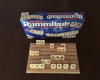 Set of 4 Handcrafted Rummikub Tile Holder Rack by 