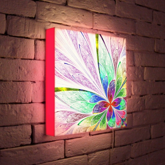 Light Box Flower by LightArtBox on Etsy