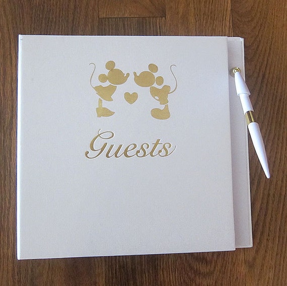 Large Mickey Minnie Mouse Disney Wedding Guest Book