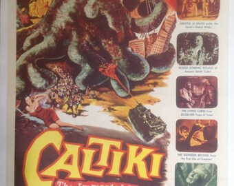 Caltiki Movie Poster Rare