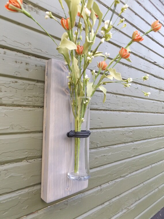 Wall Vase Sconce Wood Rustic Wall Vase Sconce Wood Rustic