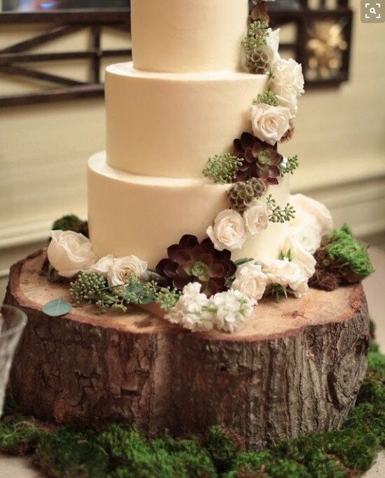 Rustic Wood Cake Platform