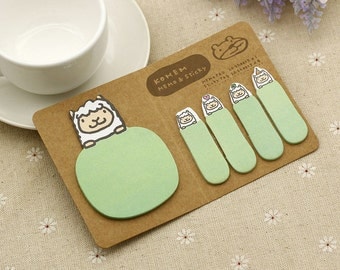 Sheep Sticky Notes / Sheep Stationery / Cute Sticky Notes / Cute Stationery / Kawaii Stationery / Office Supplies / Memo Pads / Bookmark