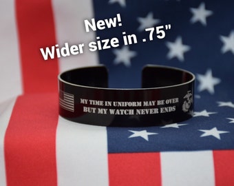 Veteran Bracelet / Gift for Soldier / Remeber the Fallen / KIA Bracelet / Memorial Bracelet / Custom Engraved / Marine Corps / USMC / Army