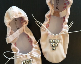 Studded ballet slippers