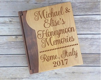 Honeymoon Photo Album, Gift for Honeymoon, Wedding Gift, Honeymoon Gift, Gift for Newlywed, Rome Italy Honeymoon, Honeymoon Memories