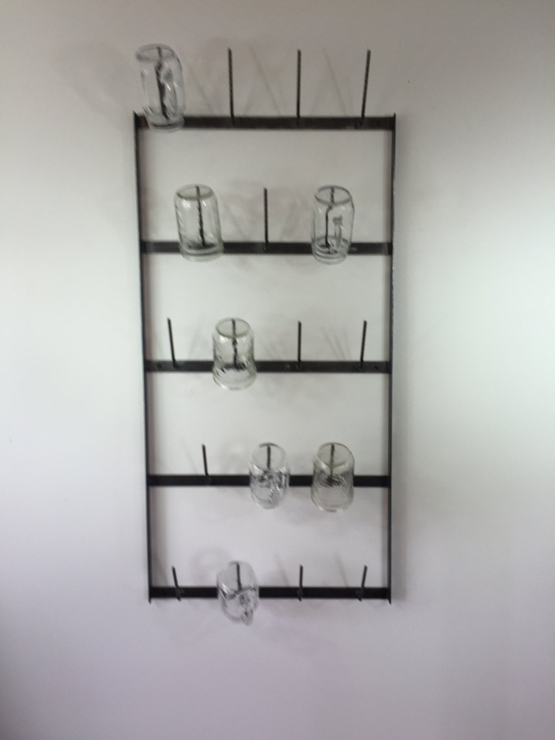 CUP HOLDER Mason Jar Rack