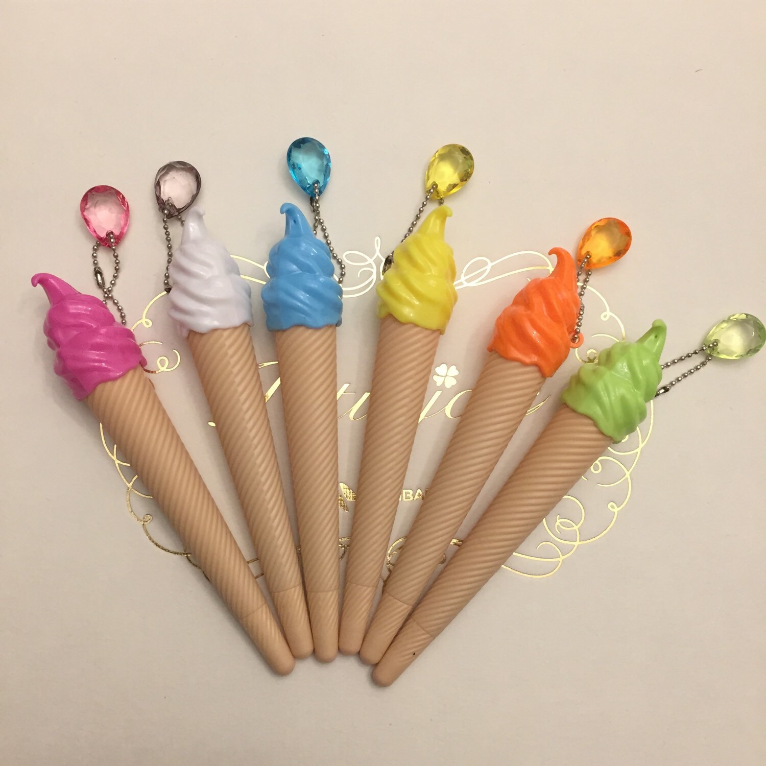 ON SALE Ice Cream Gel Pen set by mommyshelperskauai on Etsy