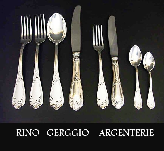 Vintage Antique Italian Solid Silverware 5.4 by BrassMonkeyAntique