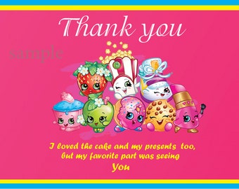 shopkins thank you cards – Etsy CA