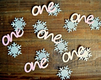 Winter Onederland Confetti. Winter Wonderland Confetti. Frozen Inspired Table Decor. Winter Onederland Decor. Winter Wonderland Decor.