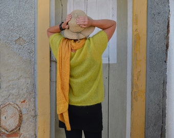 hand knitted mohair sweater