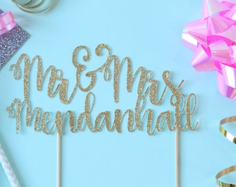 Custom Wedding Cake Topper // Cake Topper // Wedding Cake Topper // Engagement Party // Engagement Cake Topper // Celebrate // Wedding Party
