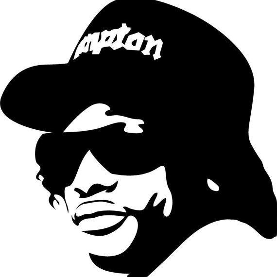 Eazy E vinyl decal eazy e diecut decal eazy e by NHVinylGraphics